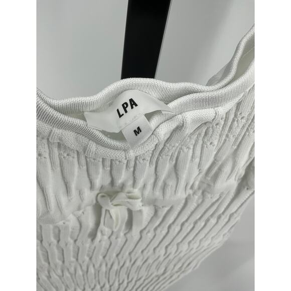Lpa 'Gracie' White Viscose Midi Dress Size M - Picture 2 of 5